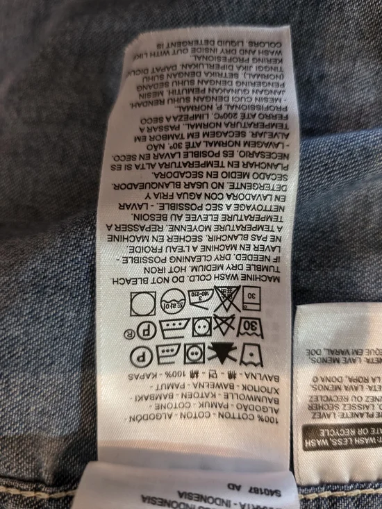 Vintage Levi's Denim Shirt Dress Size XL - Picture 12 of 12